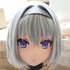 (KM265)Female/Girl Resin 3/4 Head Japanese Cartoon Character Sora Ginko Cosplay Crossdress Kigurumi Mask 